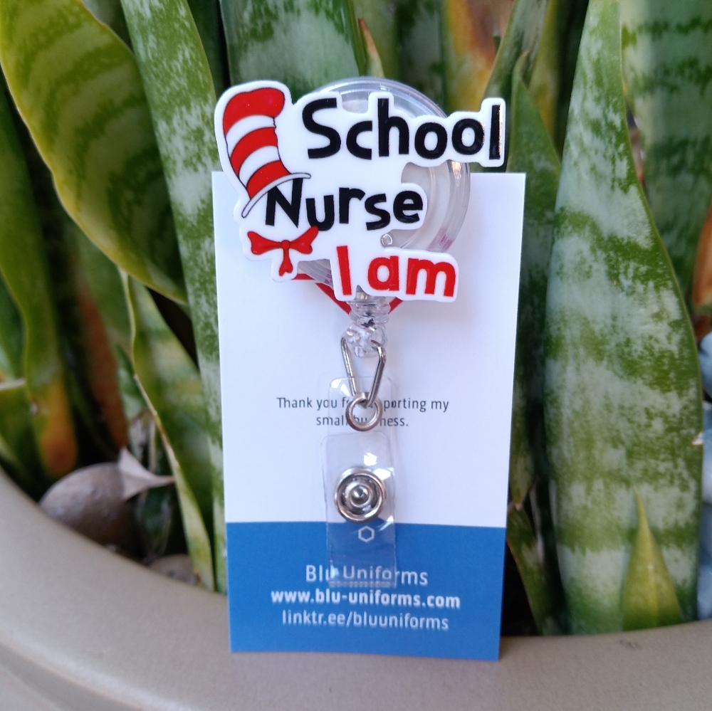School Nurse badge reel holder